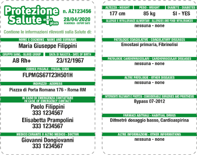 Protezione Salute Plus Card